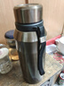富光大容量商务保温杯男女便携水杯茶杯子户外不锈钢壶 1200ML咖啡色【316材质】 实拍图