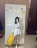 回力女鞋小个子厚底增高老爹鞋女2025新款春夏鞋子轻便运动小白鞋 米白色【增高6.5cm】 37 实拍图