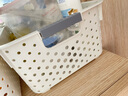 稻草熊日式杂物收纳筐家用零食玩具塑料收纳盒宿舍厨房浴室办公收纳篮 北欧白 大号【三个装】 实拍图