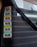 得力（deli）挂书袋课桌书挂袋 升级D收纳书桌挂袋 书袋 学生书本收纳神器 加厚款十一层 黑色  实拍图