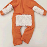 G.duck小黄鸭婴儿爬行服宝宝拖地爬爬服儿童连体衣服春秋装懒人擦地薄款 桔色包手露脚  薄 春秋 90cm 18斤-22斤 实拍图