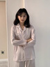 瑶梦令【实用礼物】轻奢睡衣女高端仿真丝家居服礼盒装生日礼物送闺蜜 浅紫优雅【长袖长裤】-送礼首选 L 【105-135斤】 实拍图
