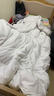 水星家纺A类出口蚕丝被100桑蚕丝全棉被芯双人加厚保暖冬被子 A类蚕丝被-欢朋典雅白 150x200cm-6斤 实拍图