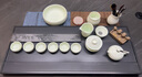 苏氏陶瓷（SUSHI CERAMICS）翡翠玉功夫茶具三才盖碗茶壶茶洗茶叶罐六君子大套组礼盒装J0470 实拍图