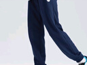 特步（XTEP）男女童小中大童儿童经典百搭针织裤子保暖加绒运动长裤 深奥蓝 【9097春秋】 150 cm 实拍图