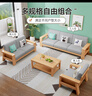 品族现代简约实木沙发小户型客厅经济型组合JX-707 0.84米单人位 实拍图