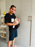 抱抱熊（bébéar）可折叠轻便抱婴儿透气款腰凳背带礼盒AXT05-缤纷黑 实拍图