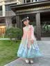安妮优儿（Anneyol）汉服女童秋款2025新款古风连衣裙女孩唐装儿童超仙古装裙子春秋 粉红色 140 实拍图