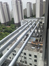 金贵夫人阳台晾衣架户外推拉折叠晾衣架室外伸缩晾衣杆飘窗外栏杆凉晒衣架 冰川银【配件升级款】 四杆2.5米加筋杆+大支架 实拍图