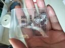 圣雅罗999足银耳环女款耳钉时尚长款耳坠首饰品生日礼物送女友 七仓发货  心中有你耳环 白锆 实拍图