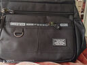 大容量男包单肩包防水耐磨背包多口袋做生意休闲牛津纺男士斜挎包 黑色 无规格 实拍图