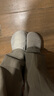 ENBO勃肯鞋半包头软木拖休闲复古反绒牛皮一脚蹬勃肯拖鞋男女 灰色 42 实拍图