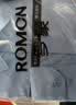 罗蒙（ROMON）衬衫男士秋季长款免烫长袖商务职业正装行政衬衣爸爸装CS01蓝43 实拍图