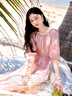 香影温柔风粉色连衣裙女2025夏季新款超好看五分袖海边度假沙滩裙 粉红 L 实拍图