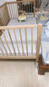 秋莹可升降榉木拼接床实木儿童床婴儿床加宽拼接大床小孩床边床拼接床 三护栏+5cm椰棕床垫(高度可调节) 可升降长150宽80高35【60护栏】 实拍图
