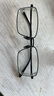 依视路（ESSILOR） 新款商务男镜架时尚镜框女配依视路镜片近视定制眼镜网上配镜 钛金属-全框-4004BK-黑色 镜框+依视路膜岩高清1.60现片 实拍图