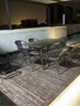 筑家星宇休闲庭院户外桌椅三五件套露天桌椅茶几遮阳伞组合阳台仿编藤椅子 6把围椅+120黑色钢化玻璃长方桌 实拍图