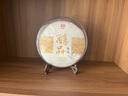长君木歌 普洱茶架子透明茶饼盒茶饼架防尘实木茶盒展示架茶叶摆放架收纳盒 透明盒+鸡翅木折叠款（适合放357/400g茶饼） 实拍图