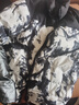 棉服男冬季新款泼墨印花拼色棉衣加厚保暖防风棉袄外套立领面包服 黑色 88013 2XL (150-170斤） 实拍图