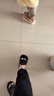 洁丽雅（Grace）旅行便携拖鞋酒店家用待客防滑非一次性拖鞋洗澡凉拖鞋 黑色42-43 实拍图