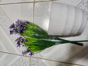 绿秀 仿真花套装假花摆件塑料花含花瓶花束仿真植物盆景餐桌装饰花 大盆五角花/紫色 含塑料盆 实拍图