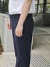 九牧王凉感休闲裤男 2025夏季冰丝莫代尔冰爽亲肤吸湿透气直筒工装男裤 黑色标准版 【冰丝】 33 码=腰围2.58尺86厘米 实拍图