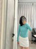 lululemon丨Pace Rival 女士运动中腰短裙 速干芯吸 LW8A84R 白色 S /6 实拍图