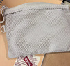 无印良品（MUJI）再生聚酯纤维 双拉链包收纳袋 居家旅行数据线小收纳包便携零钱包 浅灰色/M/长19*宽13.5cm 实拍图
