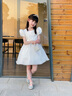 衣诺坊女童公主连衣裙白色礼服裙春夏款六一演出服花童主持人表演裙子 实拍图