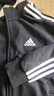 adidas休闲舒适毛圈布立领长袖套装男装春季阿迪达斯官方轻运动   黑色（选大一码)   M 实拍图