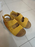 百丽（Belle）张凌赫同款smiley联名快乐吐司1代升级版女勃肯凉鞋D7X1DBL5 黄色-女款 （1代升级版） 36 (230mm) 实拍图