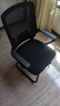 科润办公椅电脑椅舒适会议椅家用靠背椅子舒服久坐学习弓形人体工学椅 平稳连体弓脚-黑框黑网-加大腰托款 不可调节 固定扶手 +钢管加粗25mm 实拍图