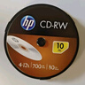 惠普（HP）CD-RW可擦写光盘 刻录盘 空白光盘 光碟12速700MB 办公系列 桶装10片 实拍图