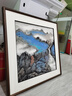 琅櫃坊手绘山水国画玄关水墨画办公室茶室高山流水中式装饰画名家书画 A-山中早春 画芯加框90-90CM 实拍图
