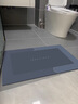 科技绒地垫浴室防滑吸水厕所超强门口洗手间地毯速干家用脚垫子 极简-方-深蓝 40*60cm【升级加厚约3mm秒吸速干 实拍图