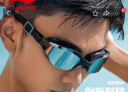 李宁（LI-NING）泳镜女士镀膜大框镜男士炫酷游泳镜高清防水防雾眼镜505黑色 实拍图