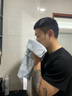 HOYO毛巾男士 A类毛巾纯棉 家用洗澡吸水速干毛巾 33*72cm 中灰 实拍图