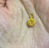 赛菲尔复购补贴黄金吊坠女足金古法金镂空花丝绣球挂坠 单吊坠 约0.9克 实拍图