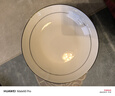 瓷秀源盘子菜盘家用骨瓷餐具组合陶瓷简约深盘饭盘套装金边碟子餐盘 饭盘10个装 8.5英寸 实拍图