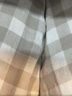 无印良品（MUJI） 女式 无侧缝双层纱织睡衣女士家居服春秋纯棉条纹格纹长袖 女款 浅米色格纹 S (上装155/80A下装155/62A) 实拍图
