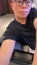 拇指白小T【拍1发2】李乃文二代水光纯棉夏短袖t恤男女三防白小丅圆领上衣 【三防款】男款藏青 XL 实拍图