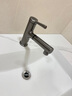 箭牌（ARROW）枪灰面盆水龙头冷热洗脸盆水龙头卫生间抽拉式水龙头AE4175MGG 实拍图