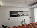 墨派（Mopai）现代轻奢客厅沙发背景墙装饰画2025新款叠加画极简高级感挂画 背有靠山 210x55cm(适合3米沙发)晶瓷 实拍图