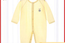 贝瑞加（Babyprints）新生儿连体衣婴儿纯棉衣服夏季初生宝宝薄款爬服A类哈衣 蓝59 实拍图