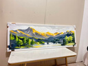 墨派（Mopai）手绘油画客厅装饰画肌理画沙发背景墙挂画奶油风横幅抽象大气壁画 艳阳高照 150x50cm手绘油画 实拍图
