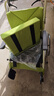 河村 日本轮椅老人折叠轻便手动推车轮椅可推可坐大轮 实心胎AY-18 AY18（45cm）坐宽 铝制轮圈 鲜绿色 实拍图