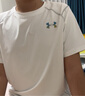 安德玛（Under Armour）男童运动速干运动衫休闲短袖T恤训练服243120537 白色 160cm 实拍图