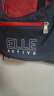 ELLE ACTIVE轻便大容量斜挎单肩包简约百搭女包时尚日常百搭拼色月牙包包 蓝色 实拍图
