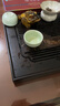正扬 茶盘家用茶托盘排蓄两用长方形大小号茶台竹制功夫茶具茶道配件 竹制茶盘(48*28/大号)蓄排—胡桃色/千里江山 实拍图