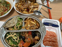 美厨（maxcook）304不锈钢餐盘饭盒碗 加厚儿童分格餐盘卡通 3格大熊猫MCFT090 实拍图